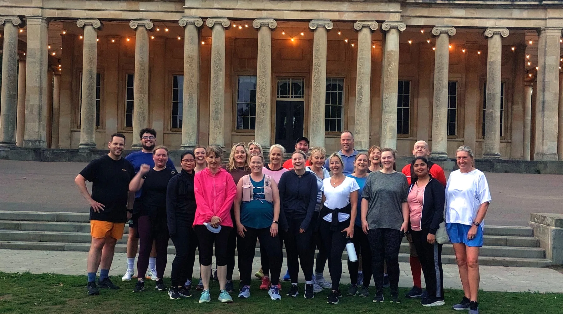 A large CRWC group together outside Cheltenham Pump Room