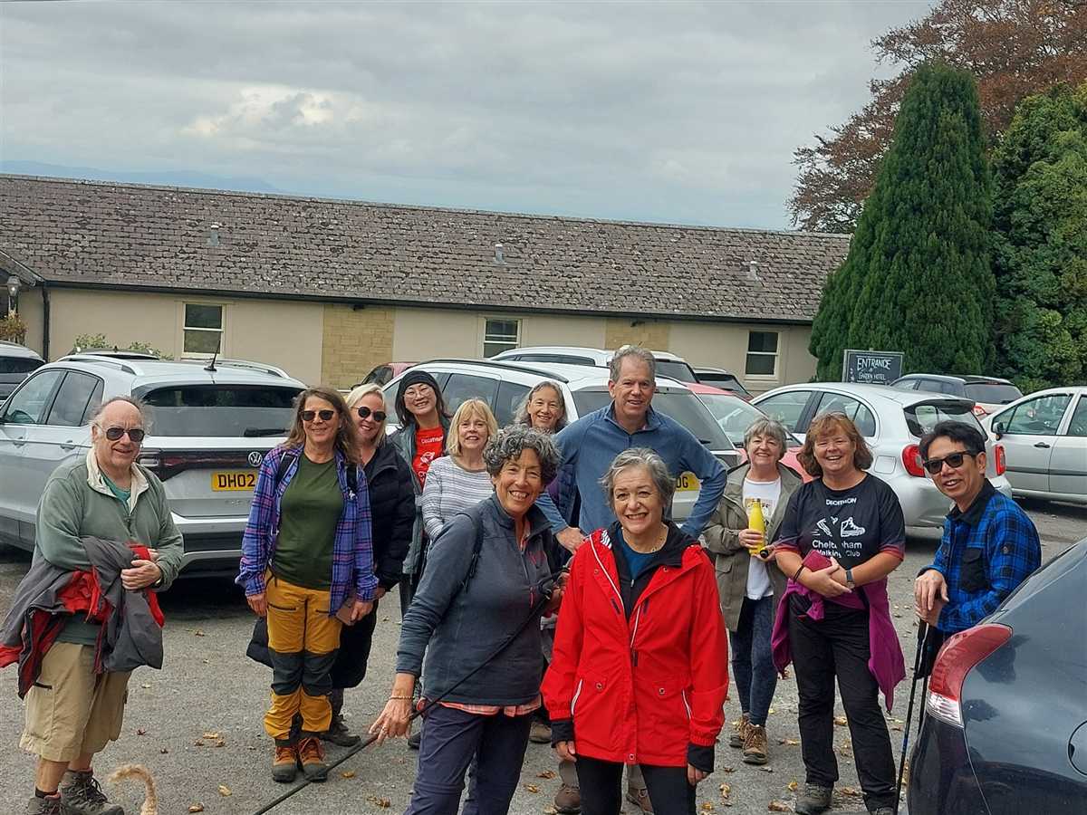 CRWC walkers gathered together before a group walk